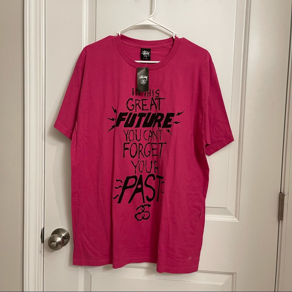 COPY - Authentic Stussy Great Future Tee Pink Size L